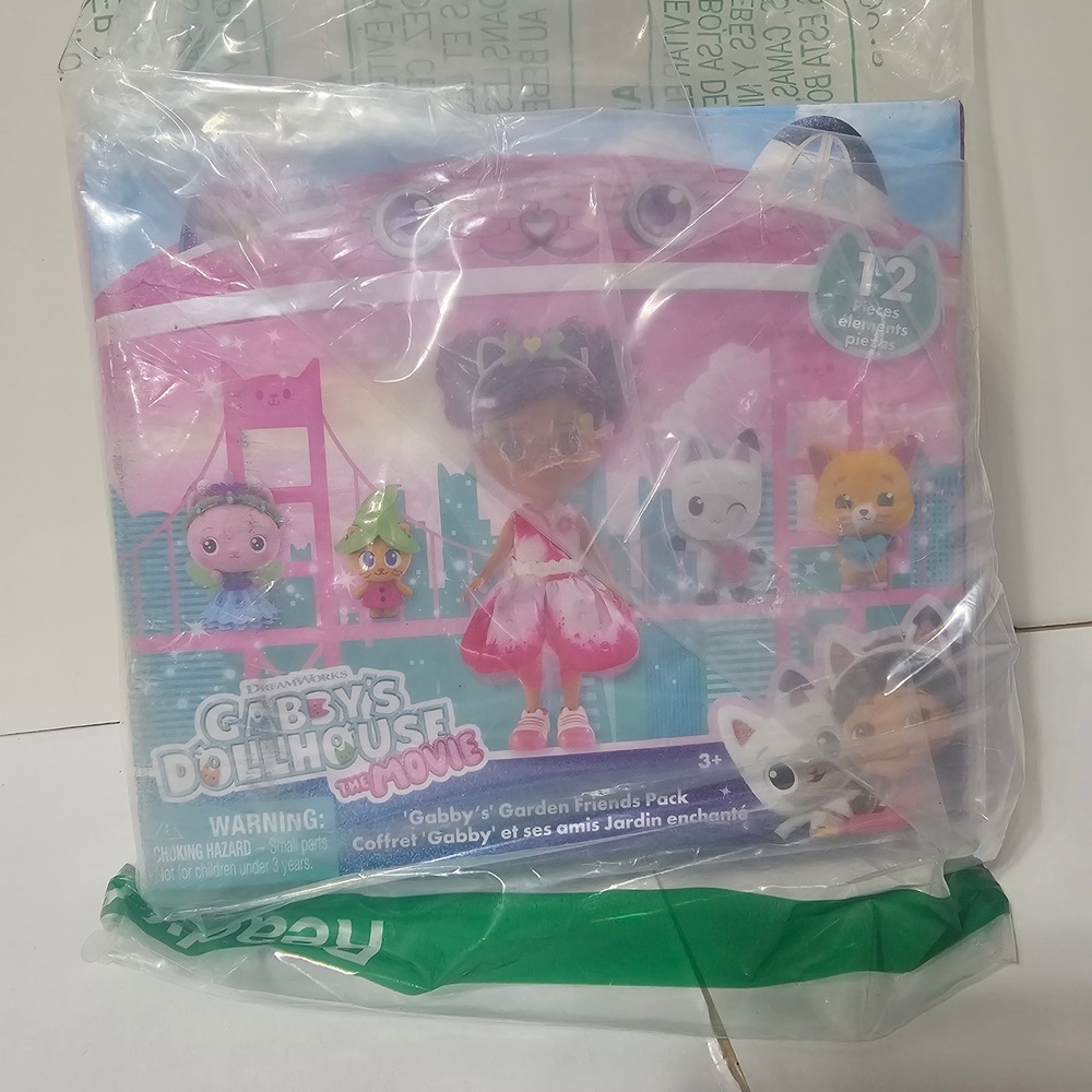 Gabbys Dollhouse The Movie Garden Friends Pack 12 Pieces Gabby Pandy Paws Kitty
